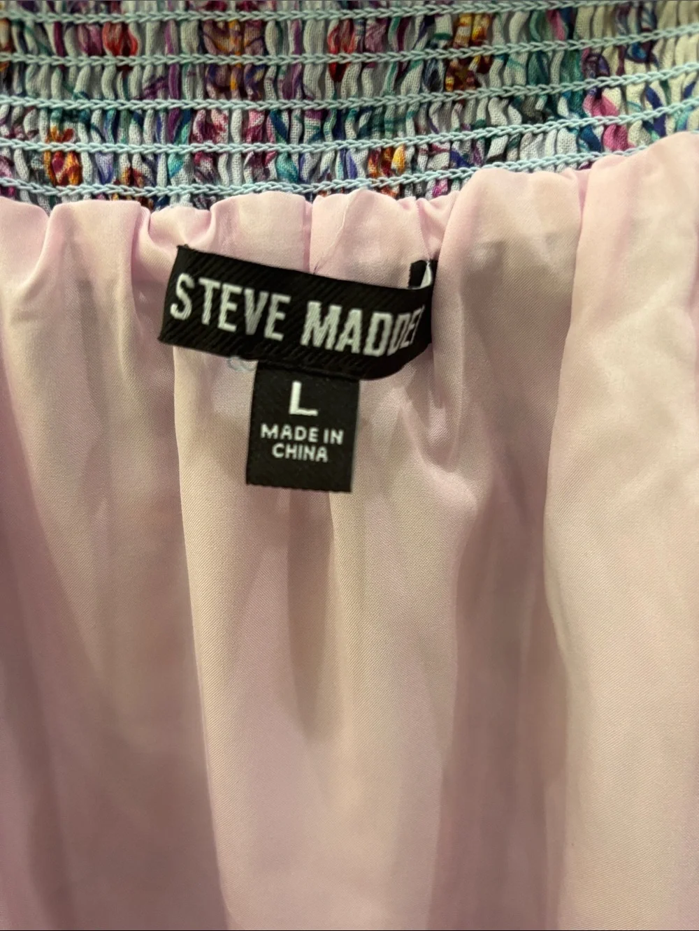 Steve Madden Pastel Floral Midi Skirt - Pink, Blue, Cream